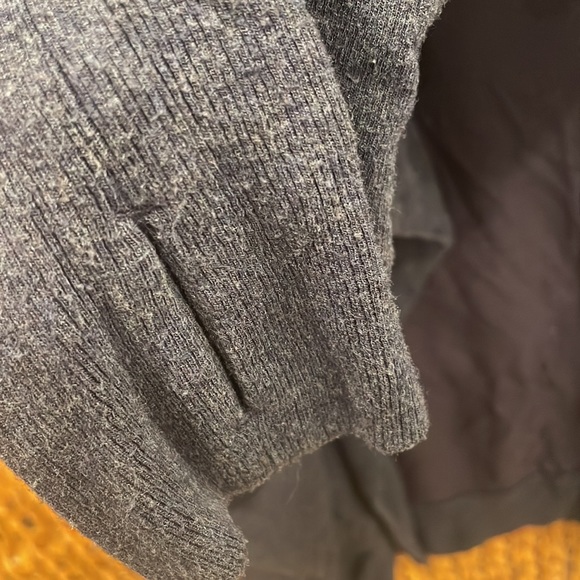 ATHLETA PRANAYAMA modal Studio Sweater ~wrap ~ navy blue - Picture 8 of 10